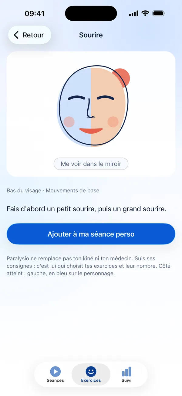 Fiche d'exercice&nbsp;: le personnage sourit d'un seul côté.