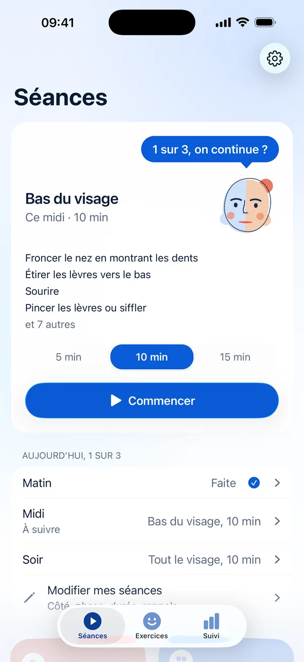 Accueil&nbsp;: la séance de midi est prête, la séance du matin est faite.
